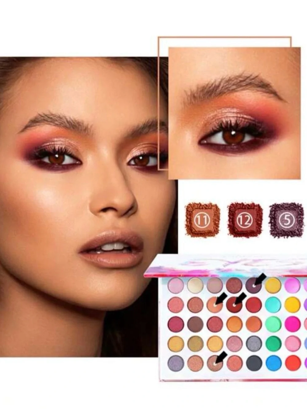Colorful Eyeshadow Palette - Multi-Color Makeup Set